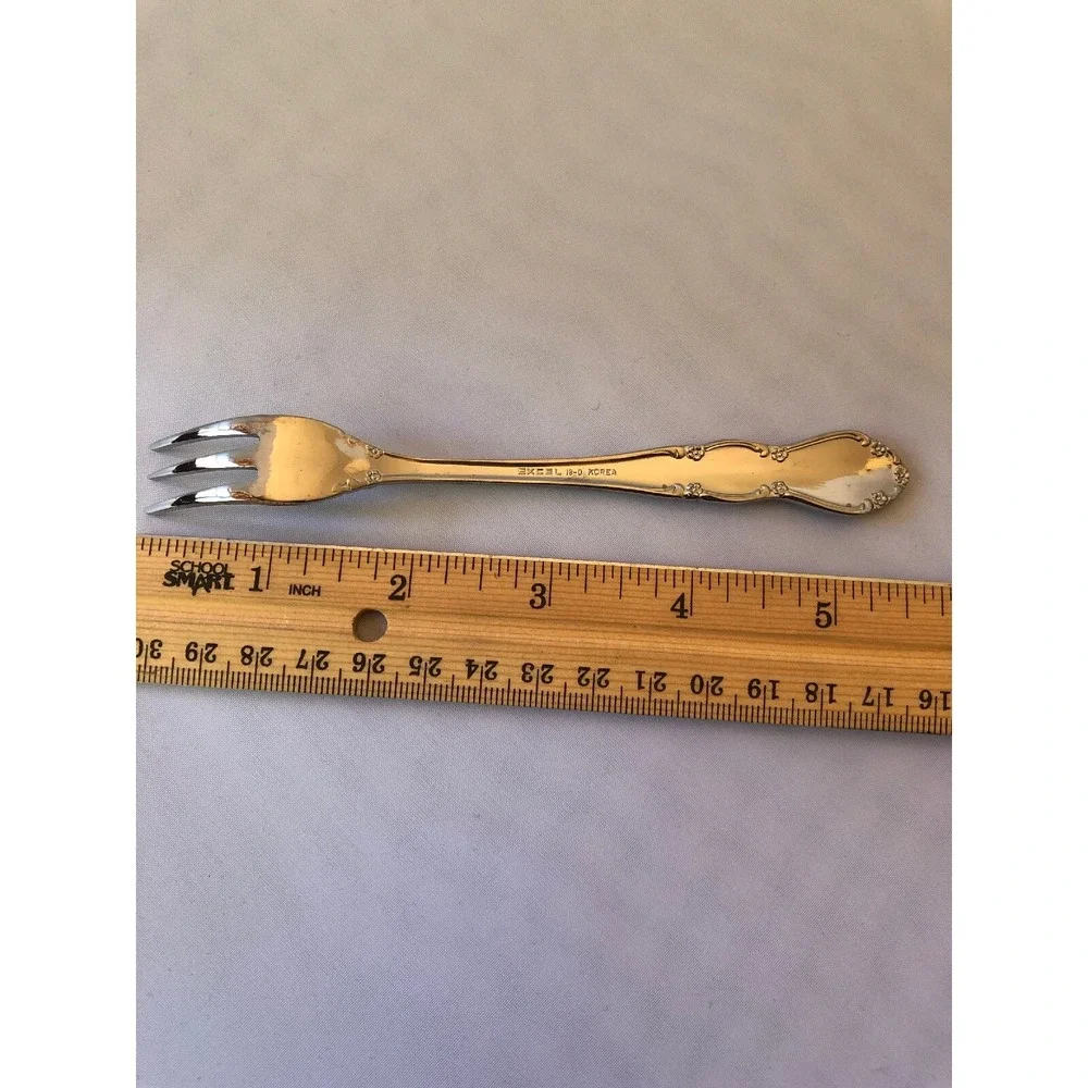 Excel‎ 18-0 Stainless Steel Silverware Cocktail Seafood Fork 6